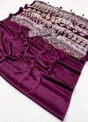 Pure Ajrakh 001 By Girnar Modal Satin Printed Saree Suppliers In India